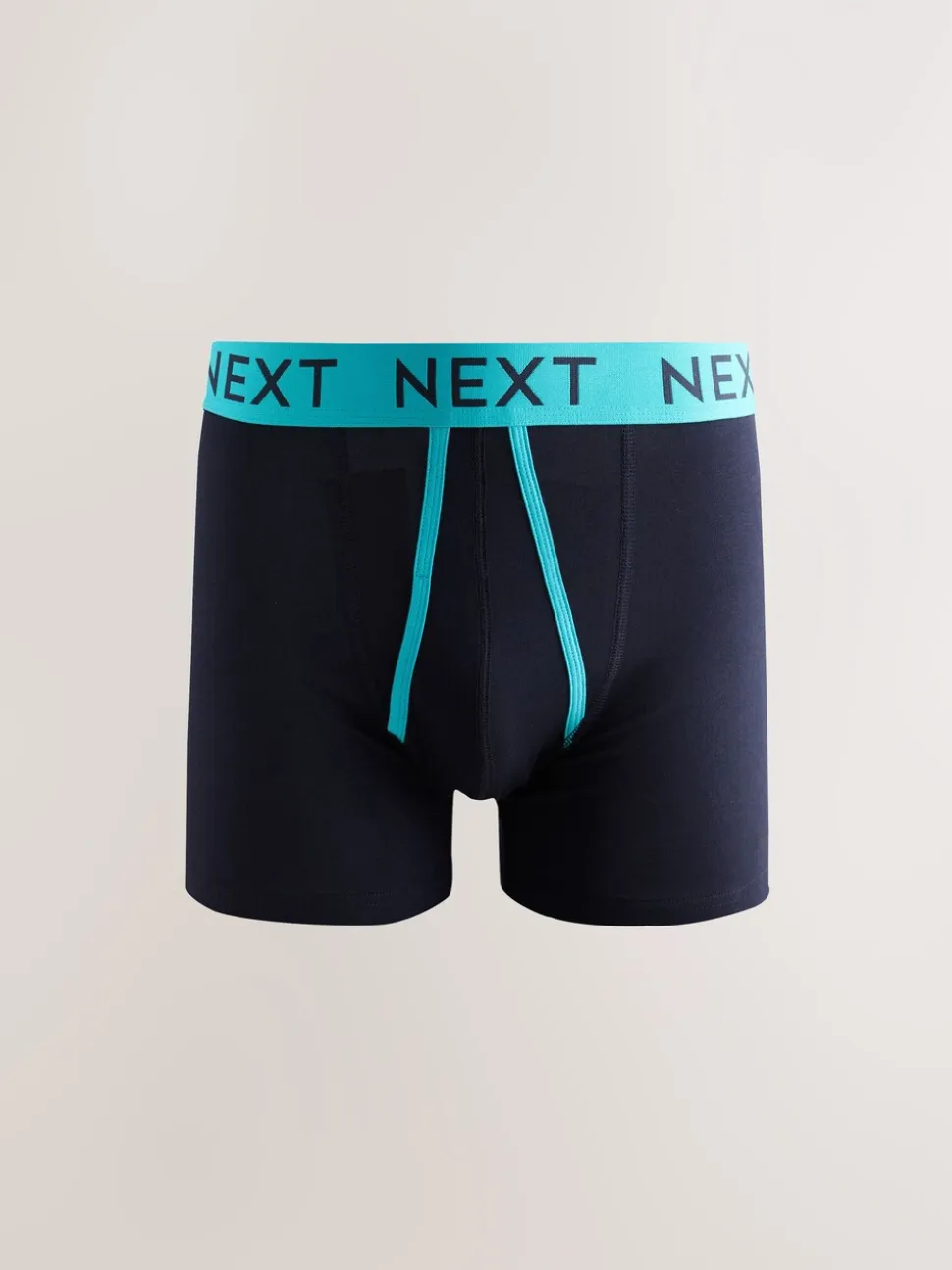 Marineblauwe kleur met opvallende stippen en strepen - Verpakking van 10 - Boxershorts met A-voorkant