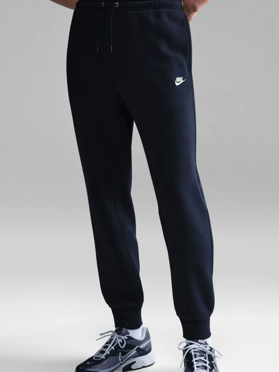 Marineblauwe Obsidian - Nike Club fleece joggingbroek
