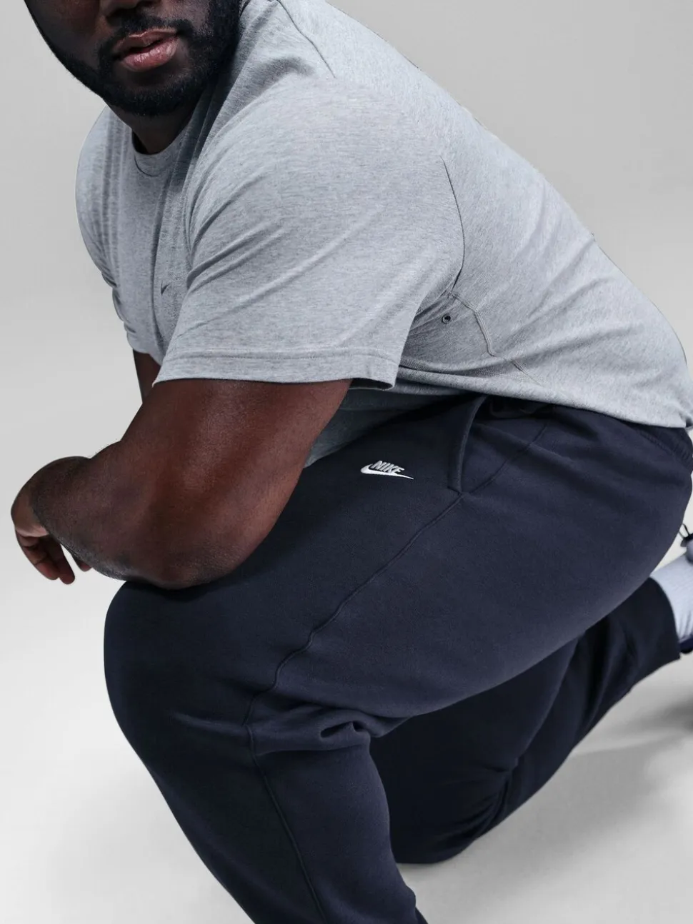 Marineblauwe Obsidian - Nike Club fleece joggingbroek
