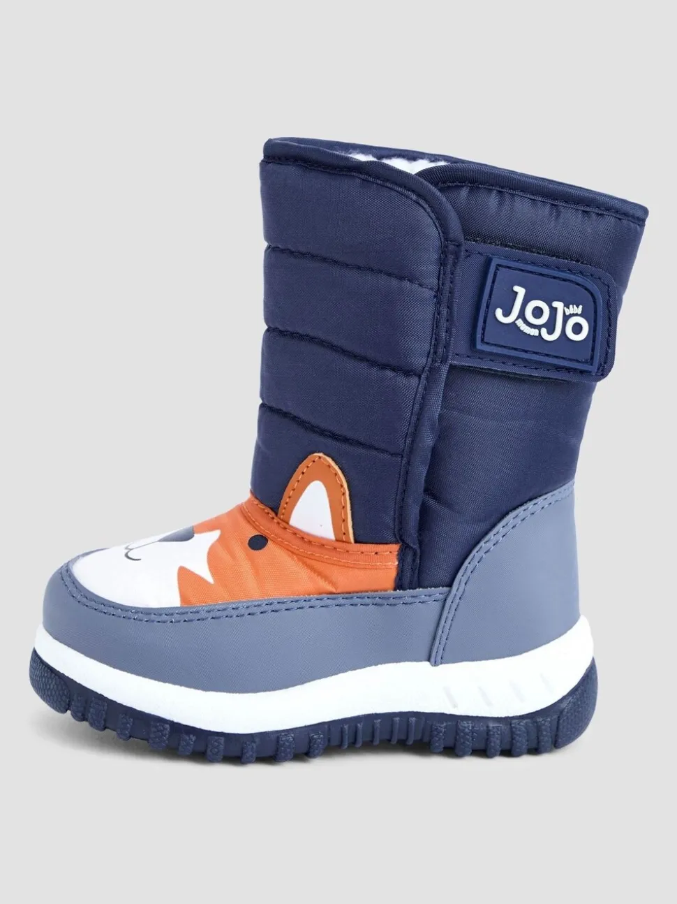 Marineblauwe sokken met vos - JoJo Maman Bébé - Behaaglijke sneeuwlaarzen