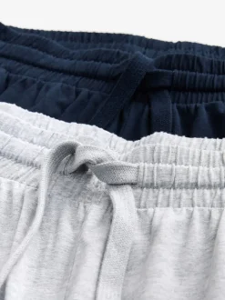 Marineblauw/grijs - Jersey pyjamaset met lange mouwen