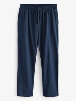 Marineblauw/grijs - Jersey pyjamaset met lange mouwen