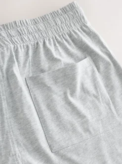 Marineblauw/grijs - Set van 3 jersey pyjamashorts