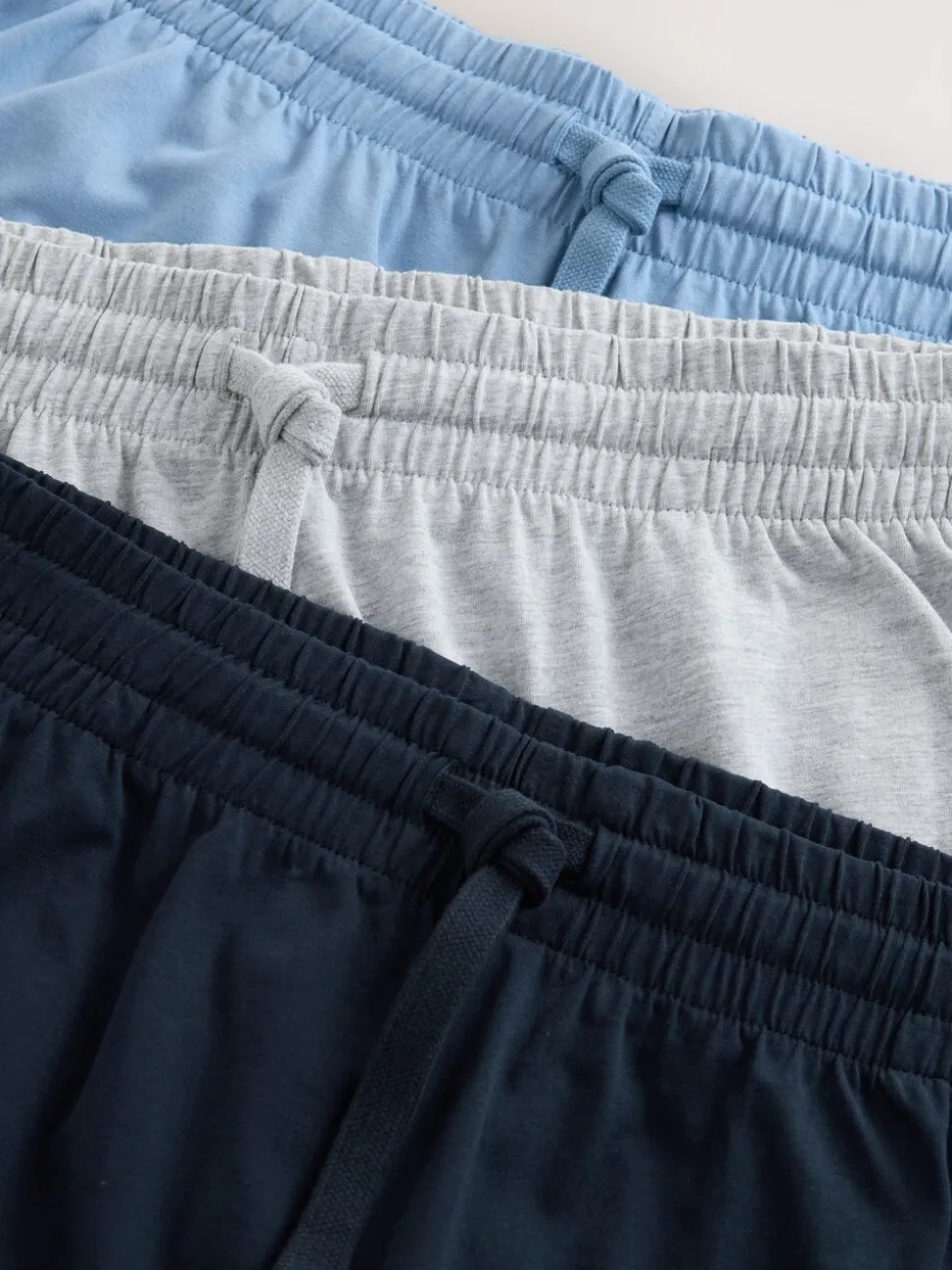 Marineblauw/grijs/blauw - Set van 3 jersey pyjamashorts