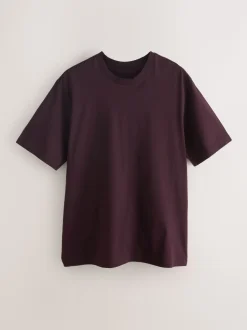 Marineblauw/Groen/Bordeaux Rood/Geel/Leigrijs/Blauw - Normale Pasvorm - Essential katoenen T-shirts verpakking van 6