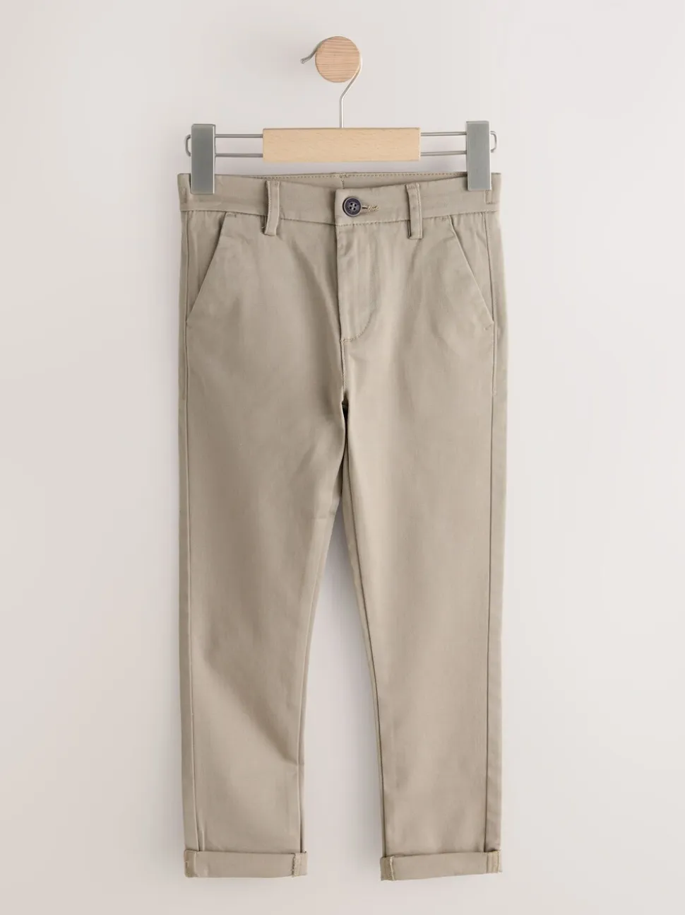 Marineblauw/kiezelkleurig - Stretch skinny chino's verpakking van 2 (3-17jr)
