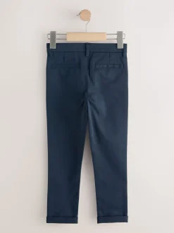Marineblauw/kiezelkleurig - Stretch skinny chino's verpakking van 2 (3-17jr)