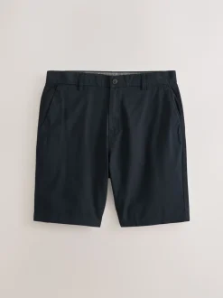 Marineblauw/kiezelkleurig - Straight fit - Set van 2 chinoshorts met stretch