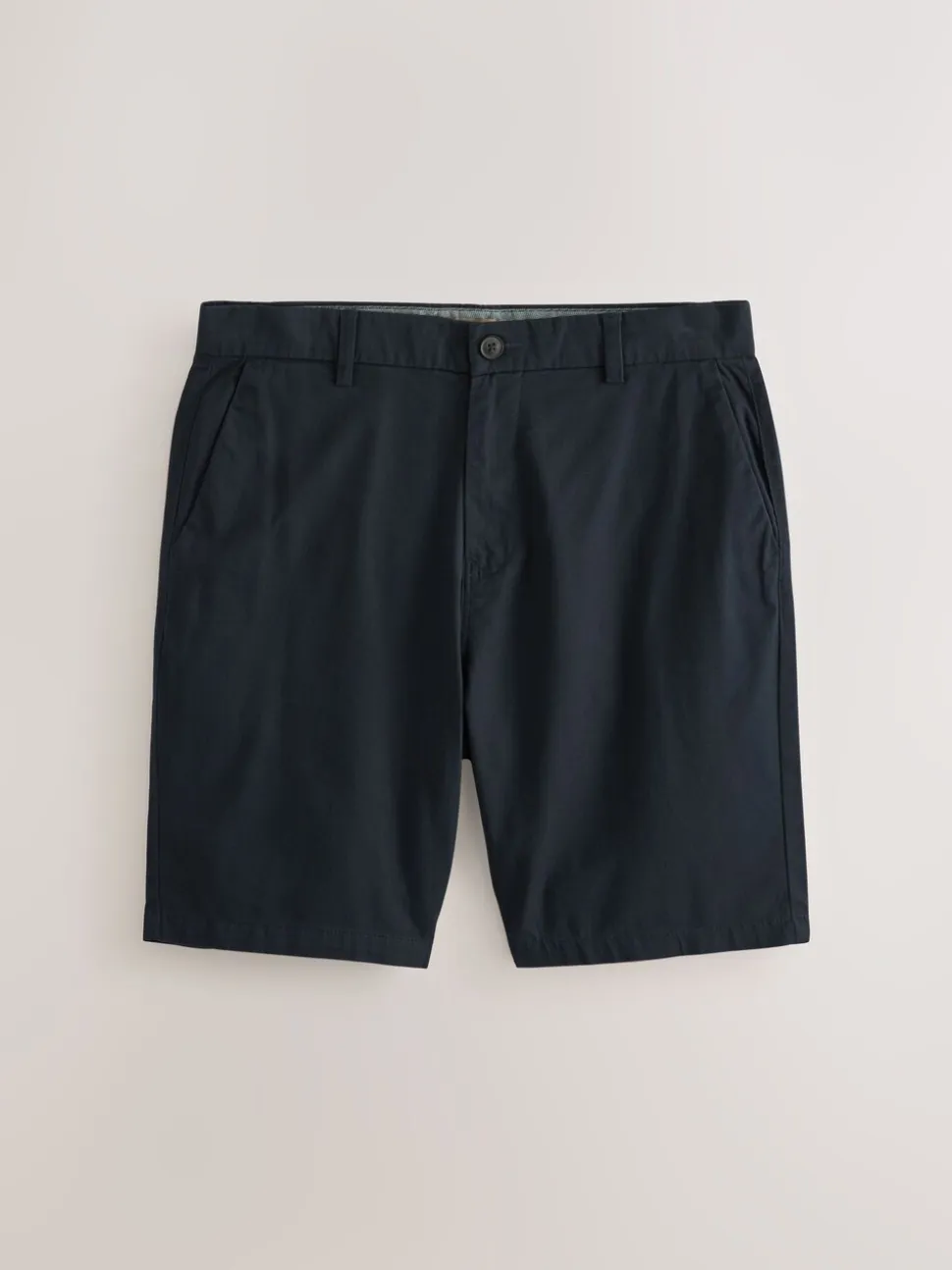 Marineblauw/kiezelkleurig - Straight fit - Set van 2 chinoshorts met stretch