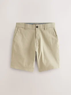Marineblauw/kiezelkleurig - Slim Fit - Set van 2 chinoshorts met stretch