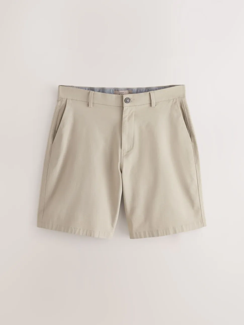 Marineblauw/kiezelkleurig - Ruimvallende pasvorm. - Set van 2 chinoshorts met stretch