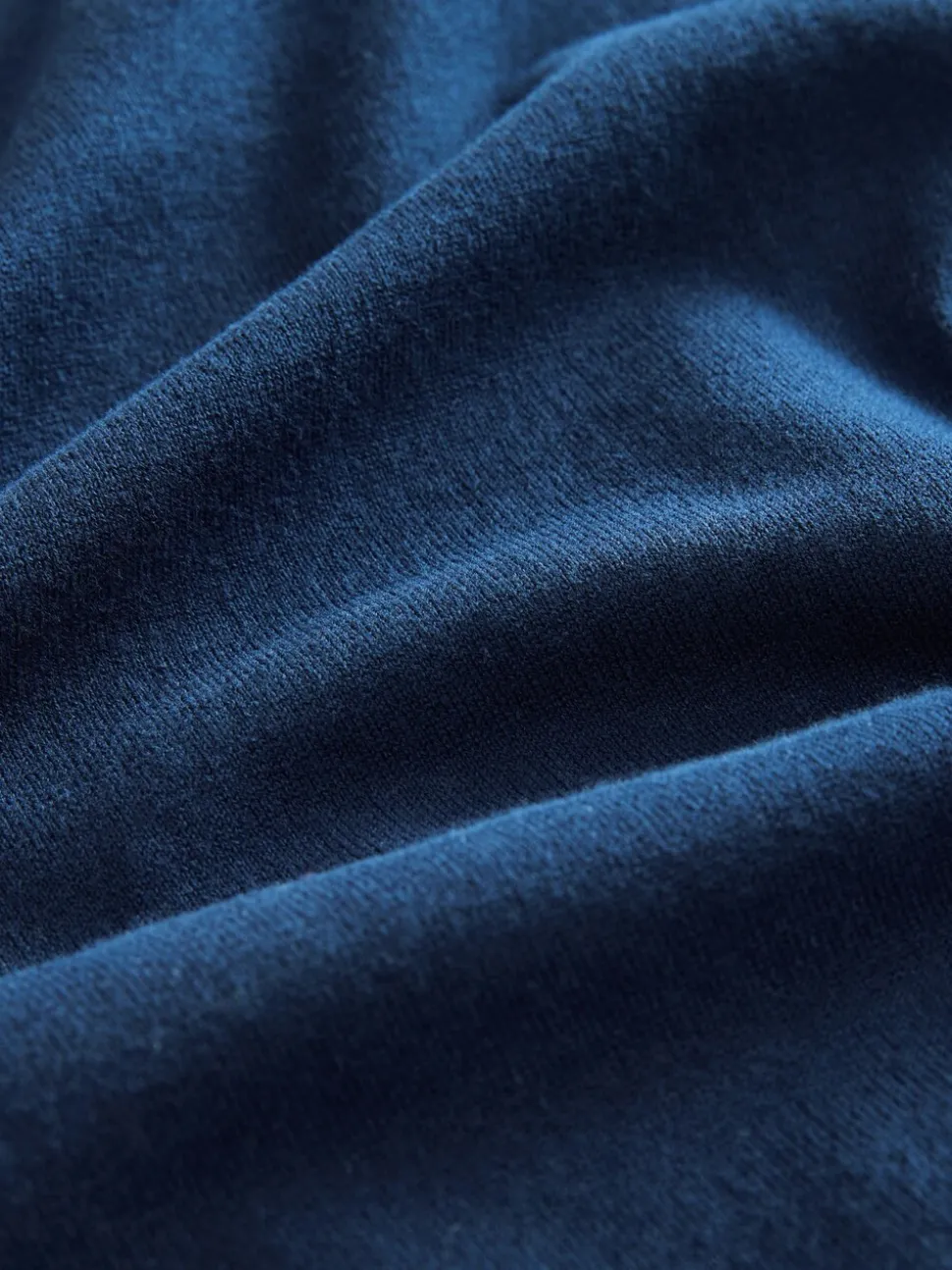 Marineblauw/naturel - Gebreide poloshirts met lange mouwen 2 -pack