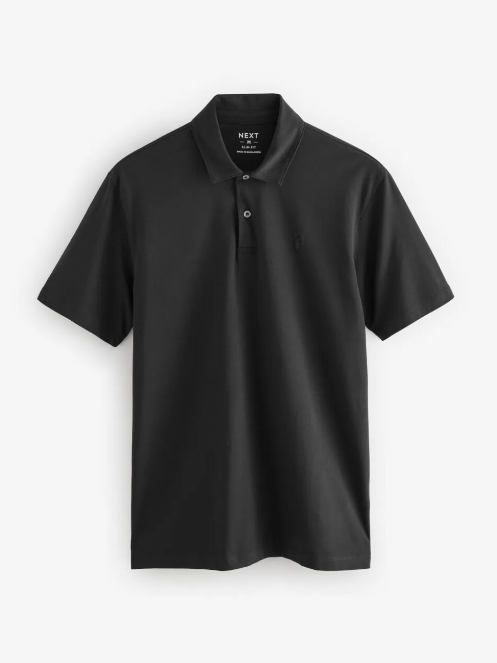 Marineblauw/zwart/grijs/wit/saliegroen - Slim Fit - Set van 5 jersey poloshirts met korte mouwen