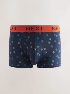 Marine/Bordeauxrode Strepen - Verpakking van 8 - 5 Hipsterboxershorts