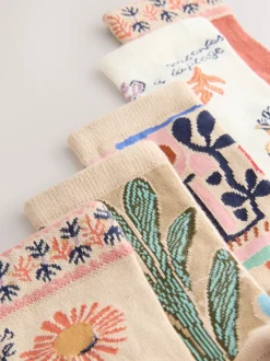 Marrakesh Mix Print - Set van 5 paar enkelsokken