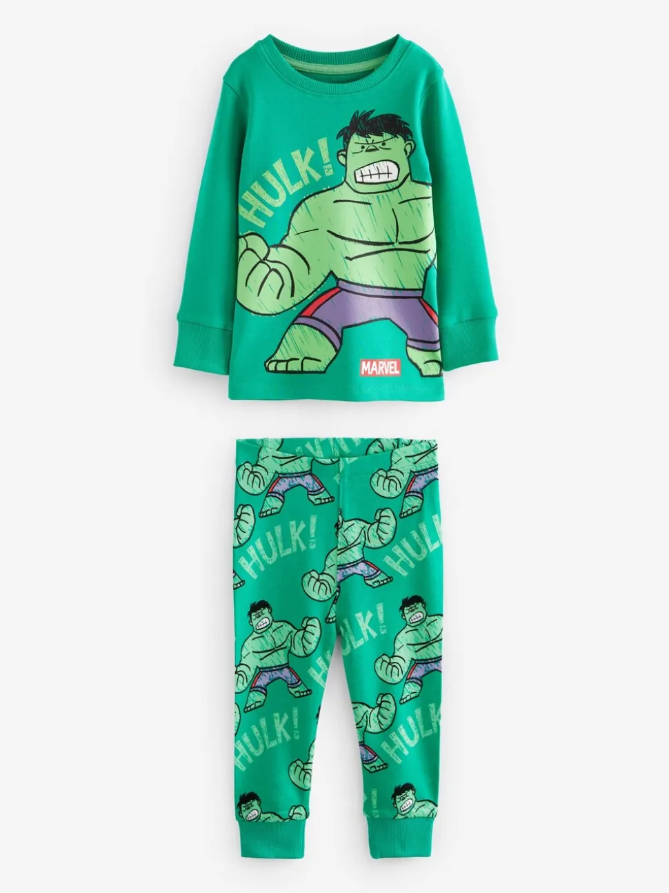 Marvel Rood/groen/blauw - Verpakking van 3 knusse pyjama's (9 mnd-8 jr)