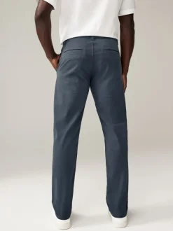 Medium blauwgrijs - Slim Fit - Stretchy chino