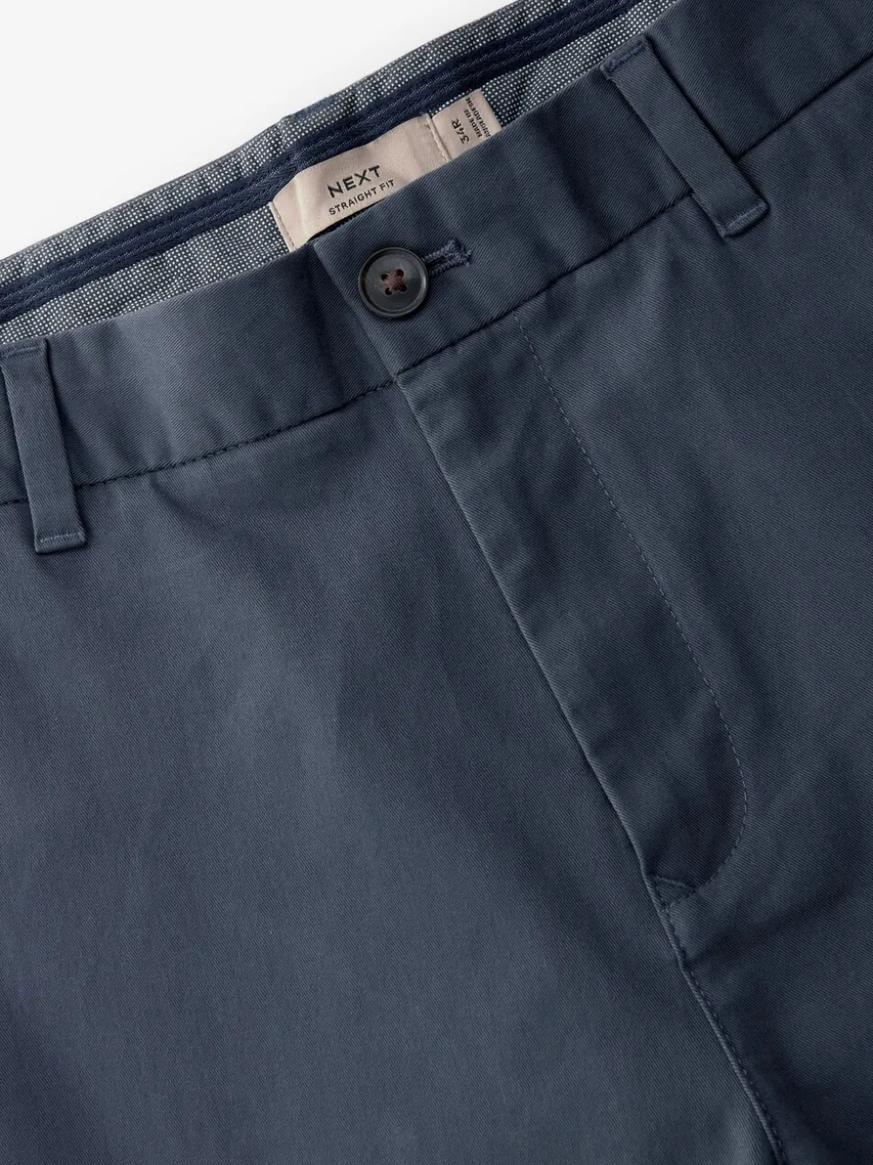 Medium blauwgrijs - Straight fit - Stretchy chino