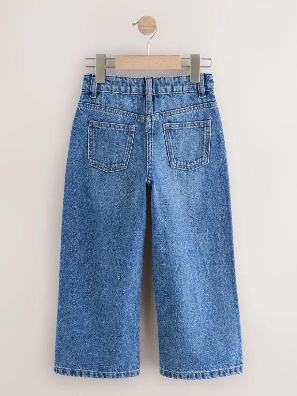 Medium denimblauw - Jeans met wijde pijpen (3-16 jr)
