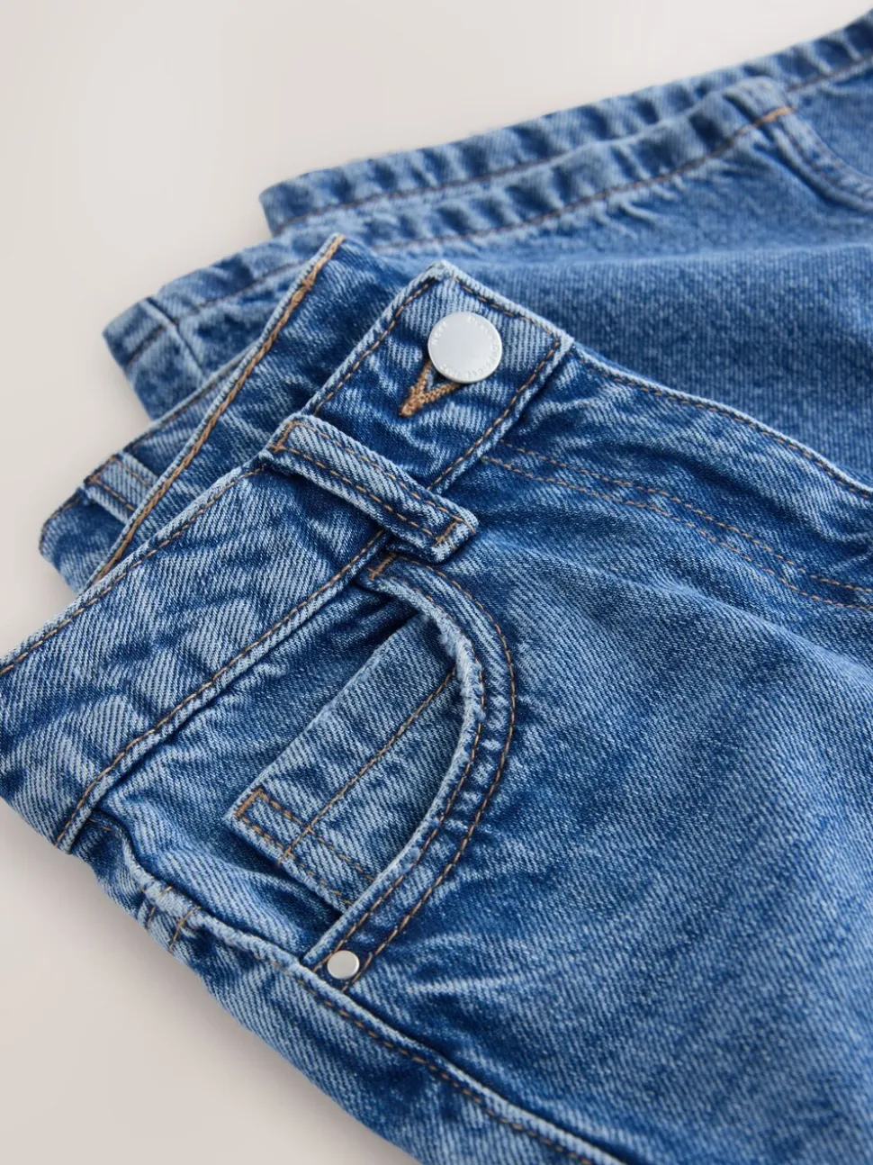 Medium denimblauw - Jeans met wijde pijpen (3-16 jr)