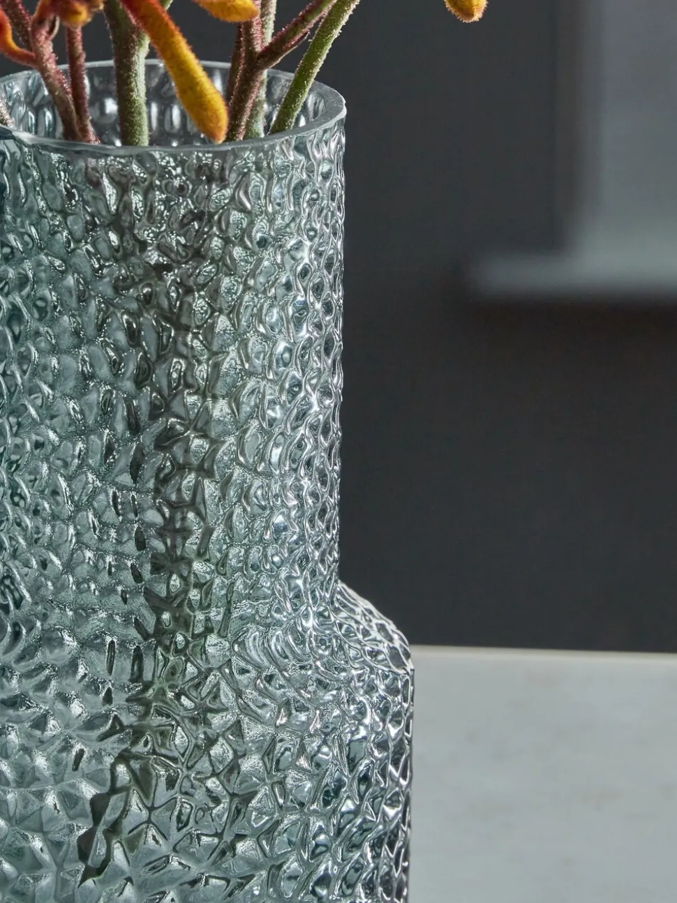 Medium Textured Glass Vase