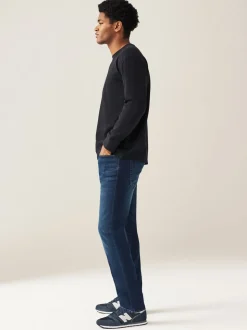 Mediumblauw - Enkele - Skinny fit klassieke stretchy jeans