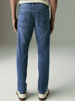 Mediumblauw - Slim Fit - Motionflex jeans