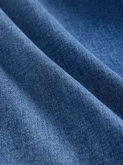 Mediumblauw - Straight fit - Motionflex jeans