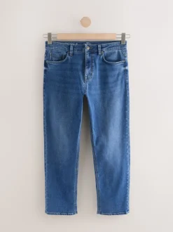 Mediumblauw - Straight fit - Motionflex jeans