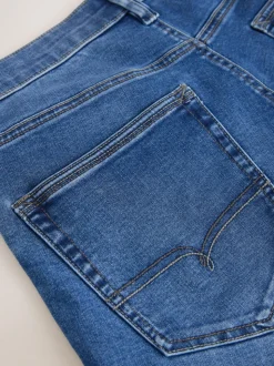 Mediumblauw - Straight fit - Motionflex jeans