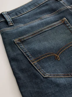 Medium-indigoblauw - Relaxed fit - Motionflex jeans