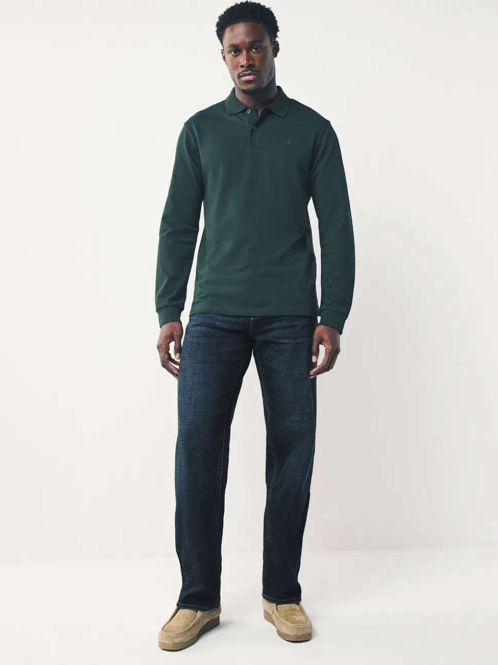 Medium-indigoblauw - Relaxed fit - Motionflex jeans