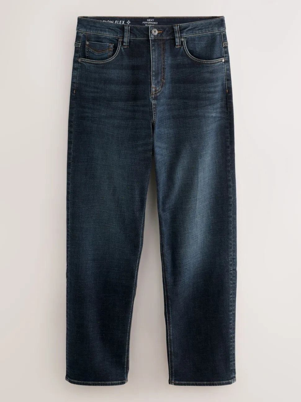 Medium-indigoblauw - Relaxed fit - Motionflex jeans