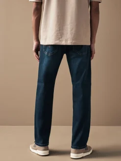 Medium-indigoblauw - Straight fit - Motionflex jeans