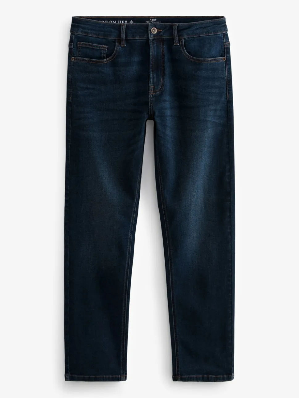 Medium-indigoblauw - Straight fit - Motionflex jeans