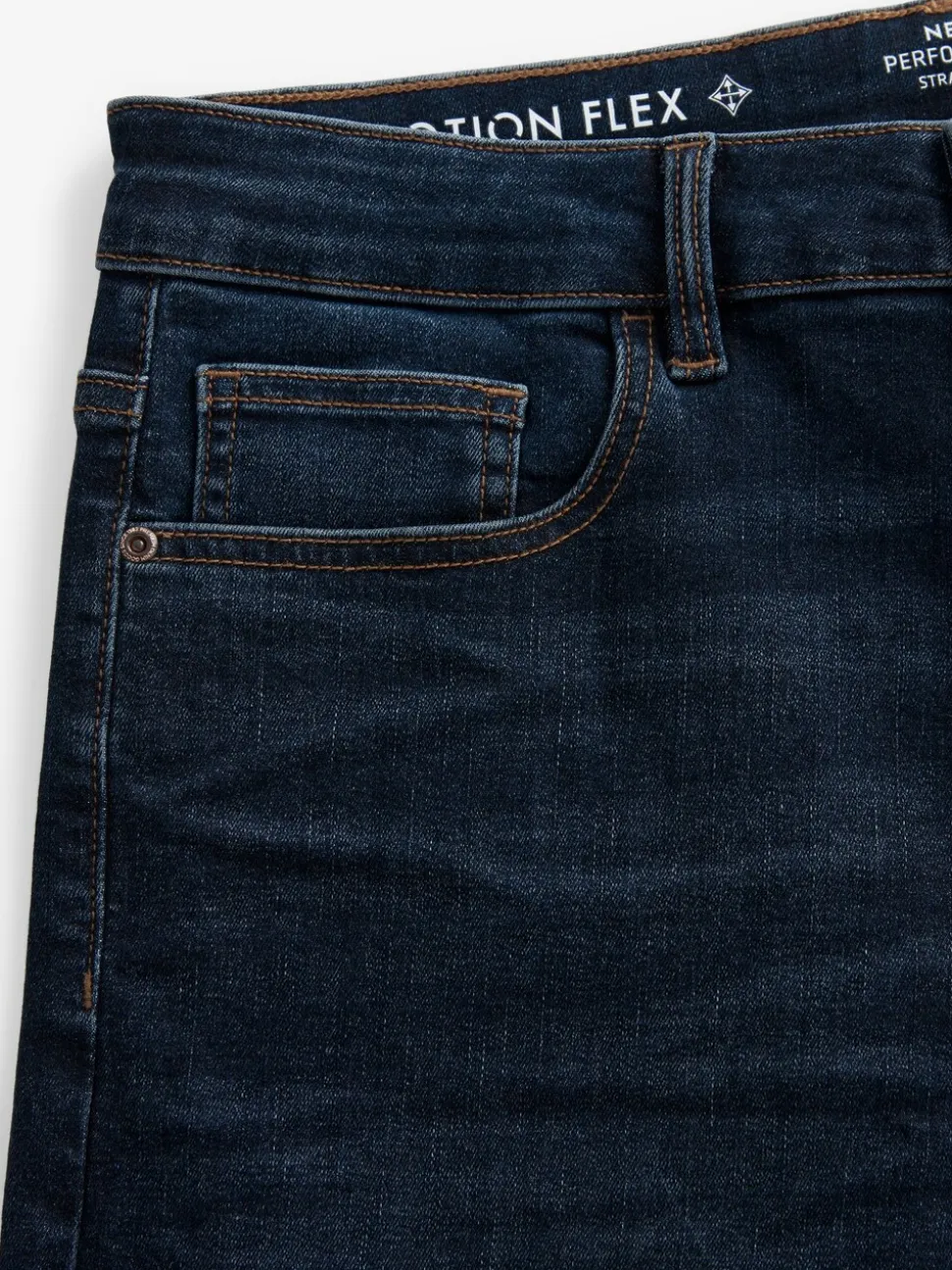Medium-indigoblauw - Straight fit - Motionflex jeans