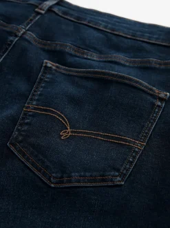 Medium-indigoblauw - Straight fit - Motionflex jeans