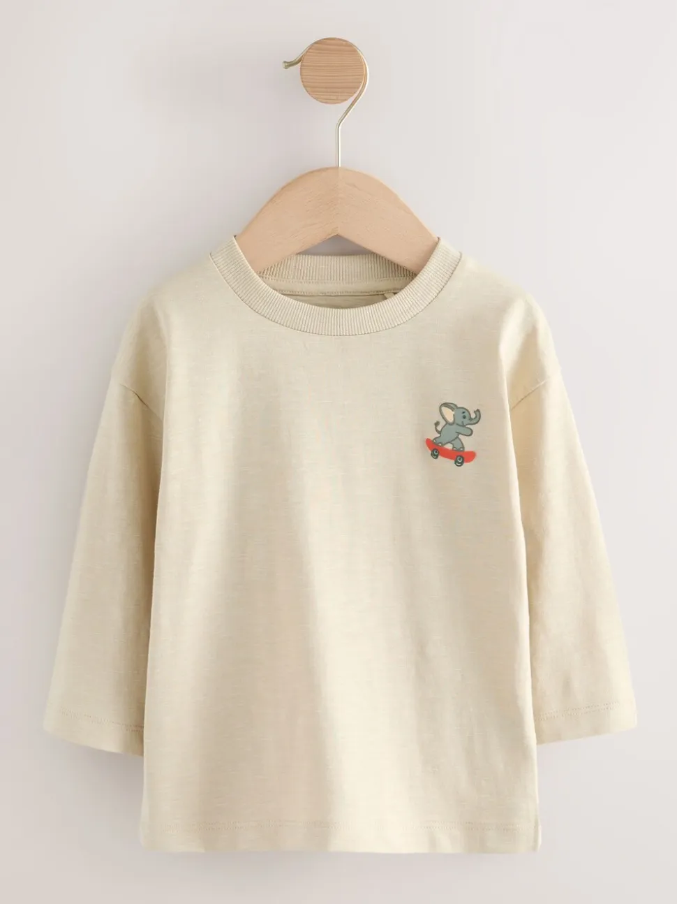Meerdere dieren op transport - Set van 5 T-shirts met lange mouwen (3 mnd-7 jr)
