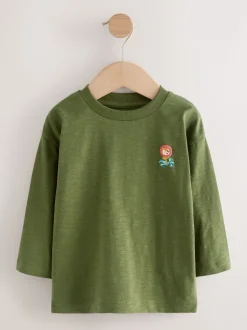 Meerdere dieren op transport - Set van 5 T-shirts met lange mouwen (3 mnd-7 jr)