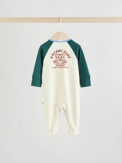 Meerkleurig collegesportstijl - Verpakking van 3 babypyjama's (0 mnd-3 jr)