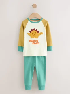Meerkleurig met dinosaurussen - Verpakking van 3 knusse pyjama's (9 mnd-10 jr)