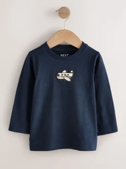Meerkleurig voertuigen  - Set van 5 T-shirts met lange mouwen (3 mnd-7 jr)