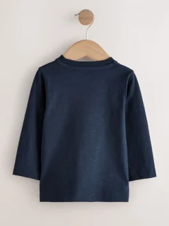 Meerkleurig voertuigen - Set van 5 T-shirts met lange mouwen (3 mnd-7 jr)