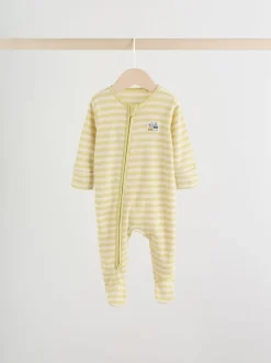 Meerkleurig voertuigen - Verpakking van 3 babyslaappakjes met tweewegrits (0 mnd - 2 jr)