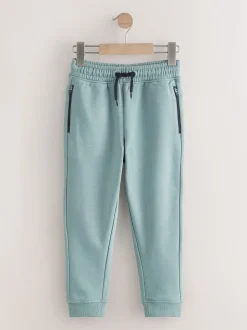 Meerkleurig Zwart/Marine/Mineraal - Verpakking van 3 slim fit joggingbroeken met (3-16jaar)