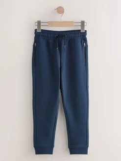 Meerkleurig Zwart/Marine/Mineraal - Verpakking van 3 slim fit joggingbroeken met (3-16jaar)