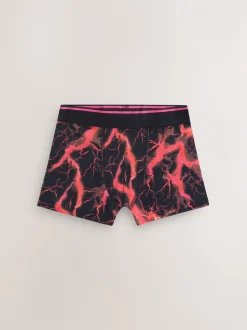 Meerkleurige bliksemprint - Verpakking van 7 boxers (3-16jr)