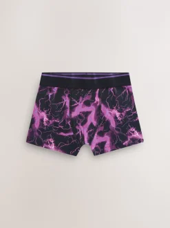 Meerkleurige bliksemprint - Verpakking van 7 boxers (3-16jr)