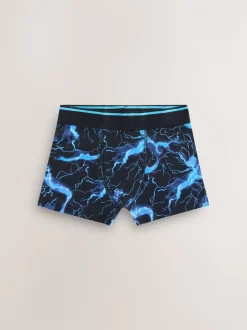 Meerkleurige bliksemprint - Verpakking van 7 boxers (3-16jr)