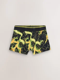 Meerkleurige bliksemprint - Verpakking van 7 boxers (3-16jr)